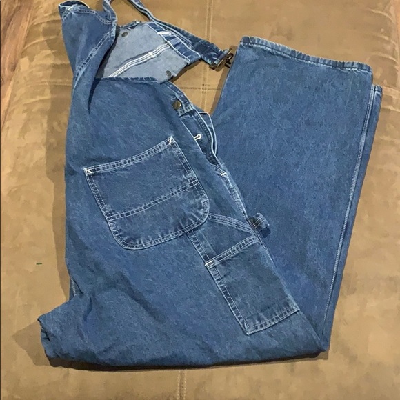 mens stretch denim overalls